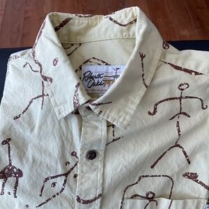 Aloha shirt.  Designed by Roberta Oaks.  Large